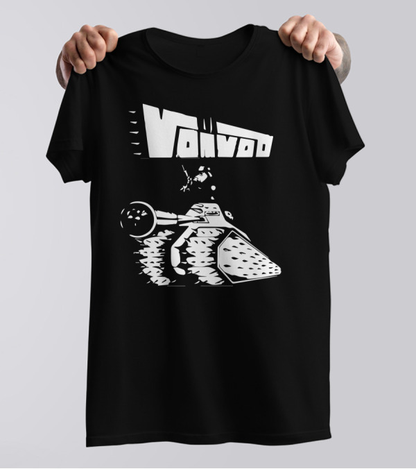 Voivod Tank Sci-Fi Rock Art Black T-Shirt