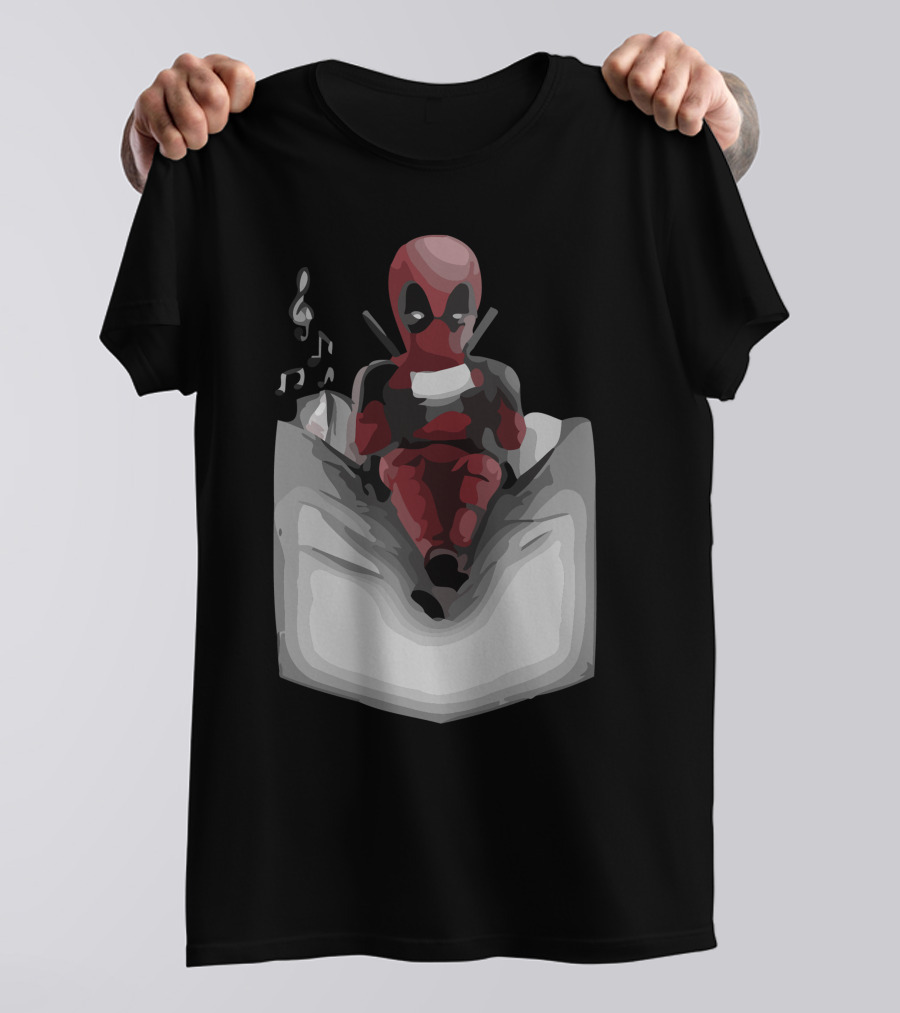 Deadpool Pocket Noodles 'Waiting For Francis' T-Shirt