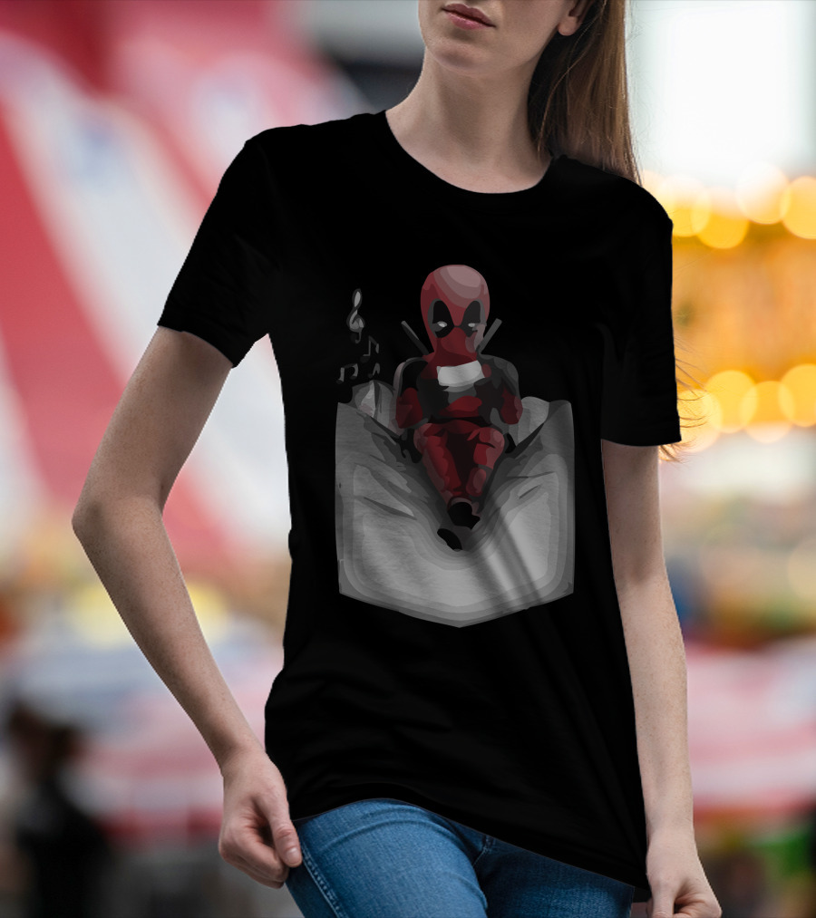 Deadpool Pocket Noodles 'Waiting For Francis' T-Shirt