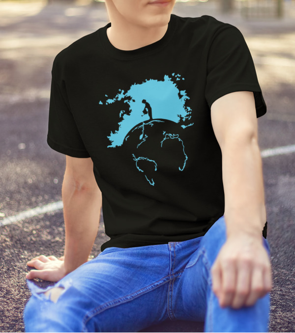 Banksy Style Global Warming Nature Ocean Planet T-Shirt