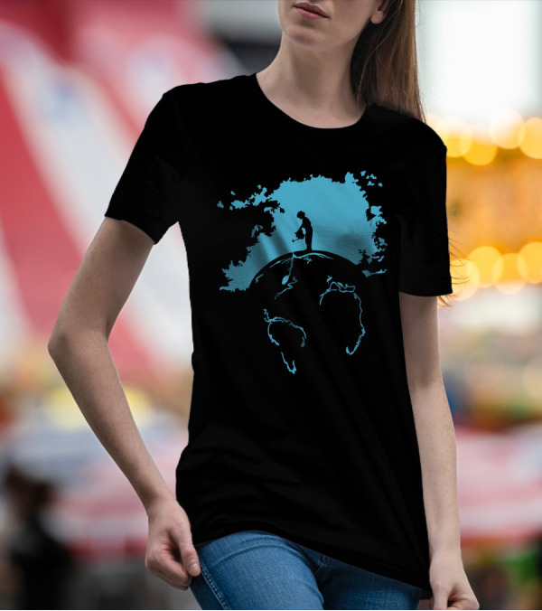 Banksy Style Global Warming Nature Ocean Planet T-Shirt
