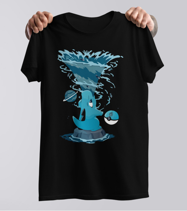 Totodile Water Storm Twister With Pokéball T-Shirt