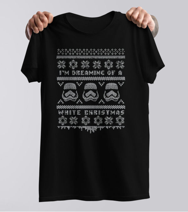 I'm Dreaming Of A White Christmas Stormtrooper Snowflakes T-Shirt