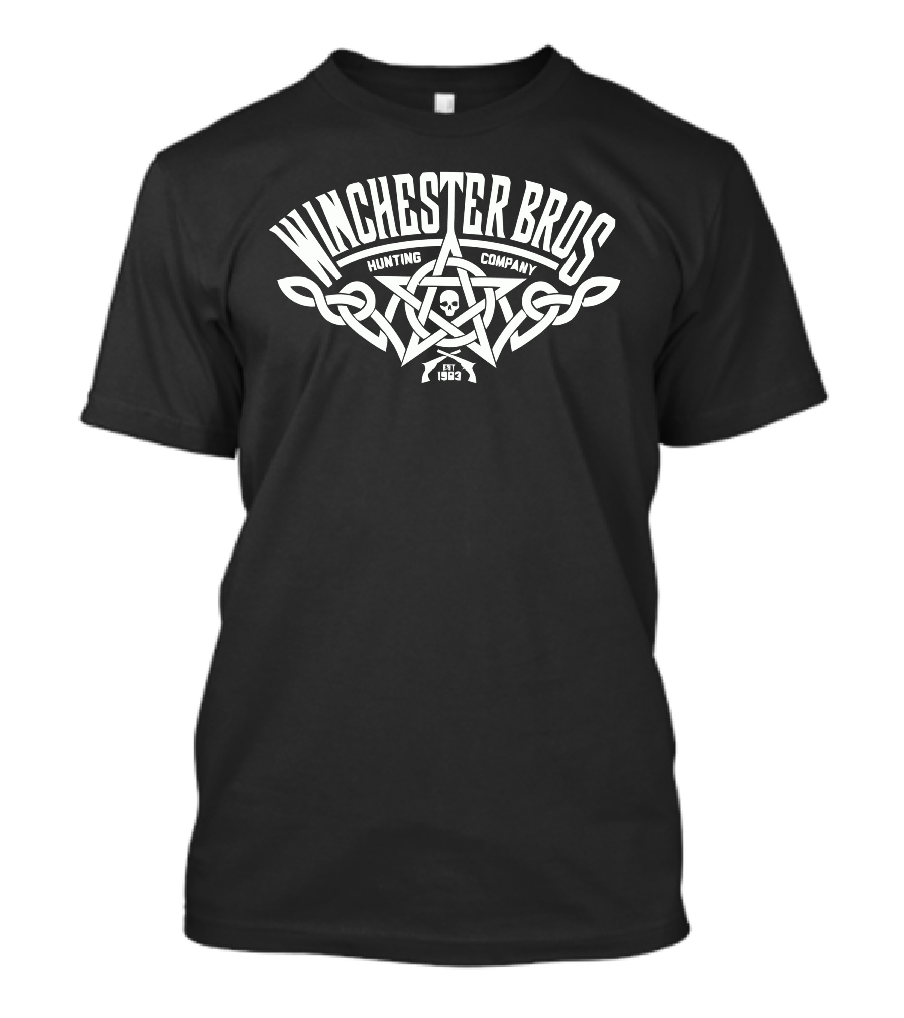 Winchester Bros Hunting Company Celtic Pentacle Skull 1963 T-Shirt