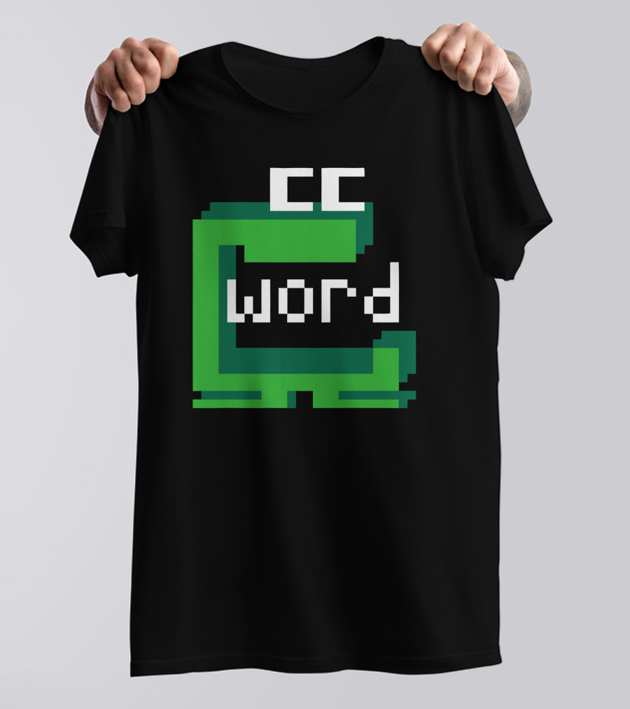 CC Word Muncher Pixel Art Green Character T-Shirt