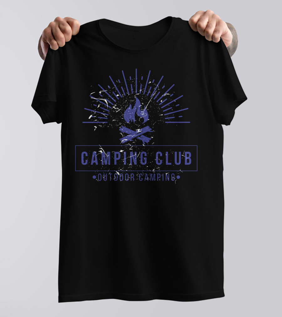 Camping Club Outdoor Camping Bonfire T-Shirt