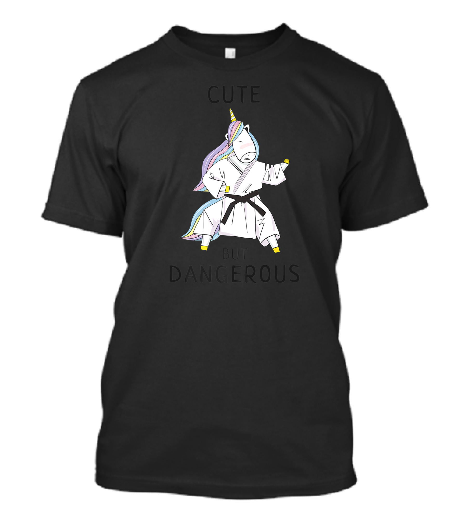 Cute But Dangerous Unicorn Karate T-Shirt