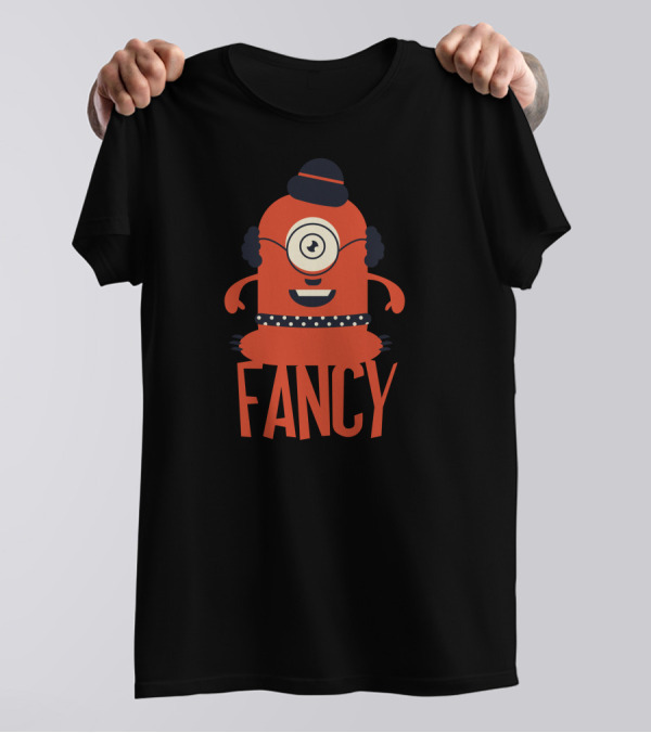 Fancy One-Eyed Character With Bowler Hat And Polka Dot Belt T-Shirt