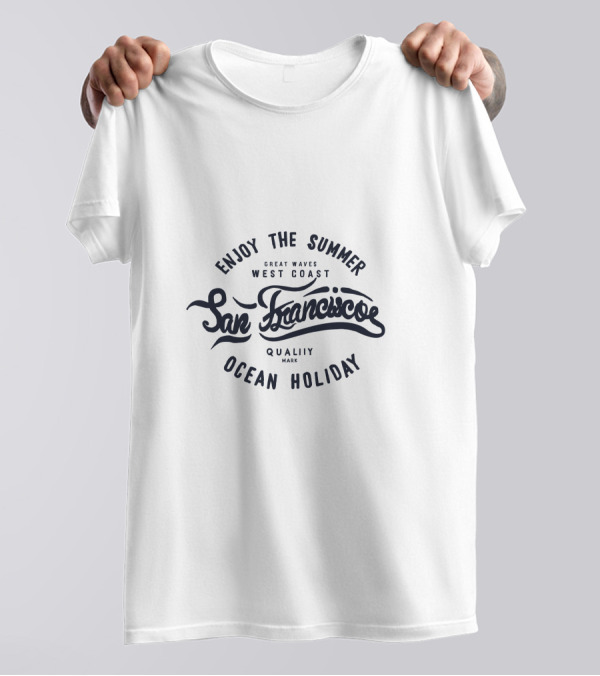Enjoy The Summer San Francisco Ocean Holiday T-Shirt