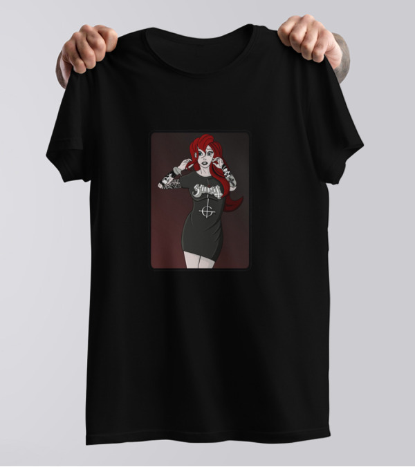 Ghost Ariel Rocker Style With Tattoos T-Shirt