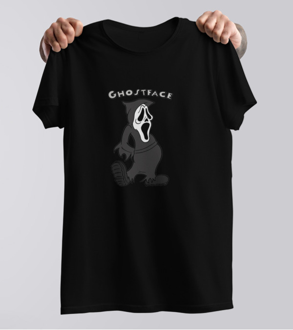Ghostface Scream Cartoon Halloween Stroll T-Shirt