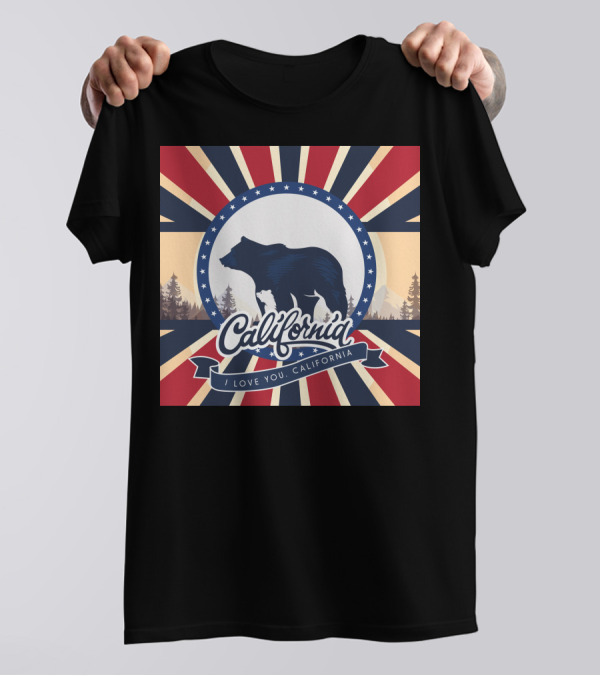 California Bear I Love You California T-Shirt