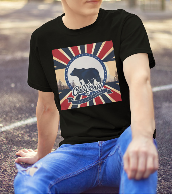 California Bear I Love You California T-Shirt