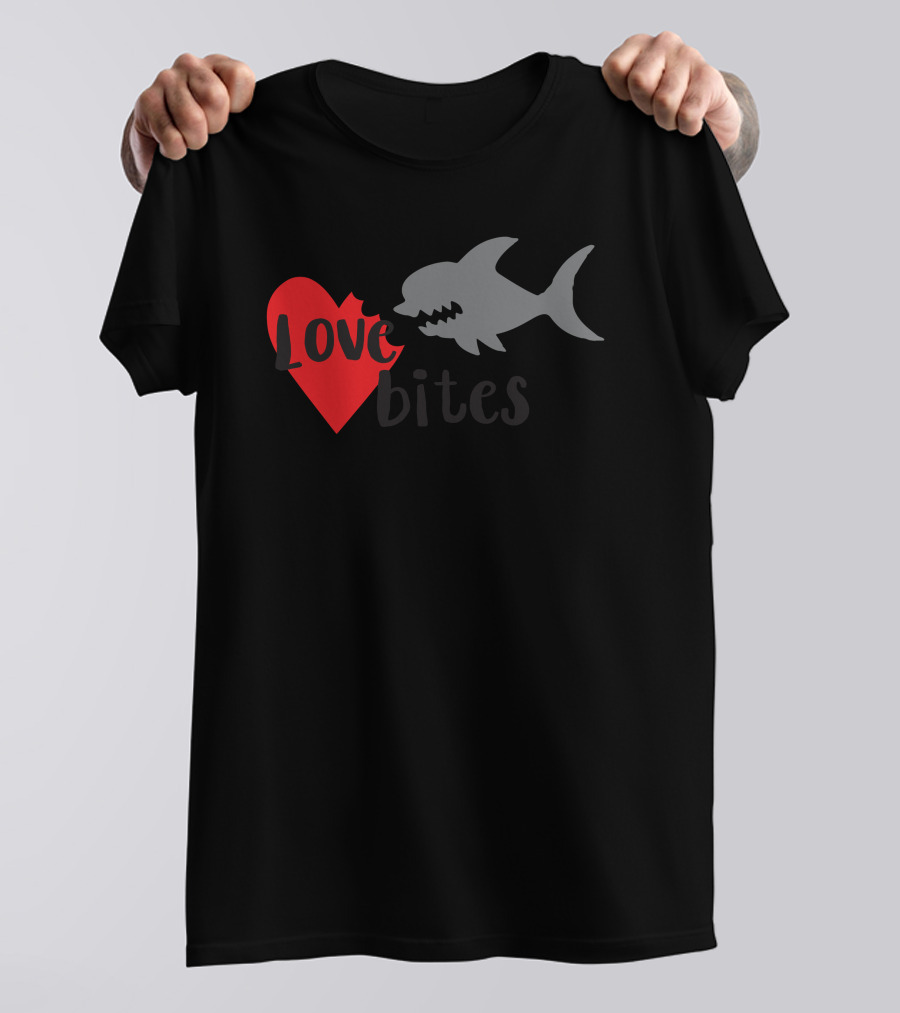 Love Bites Shark Heart T-Shirt