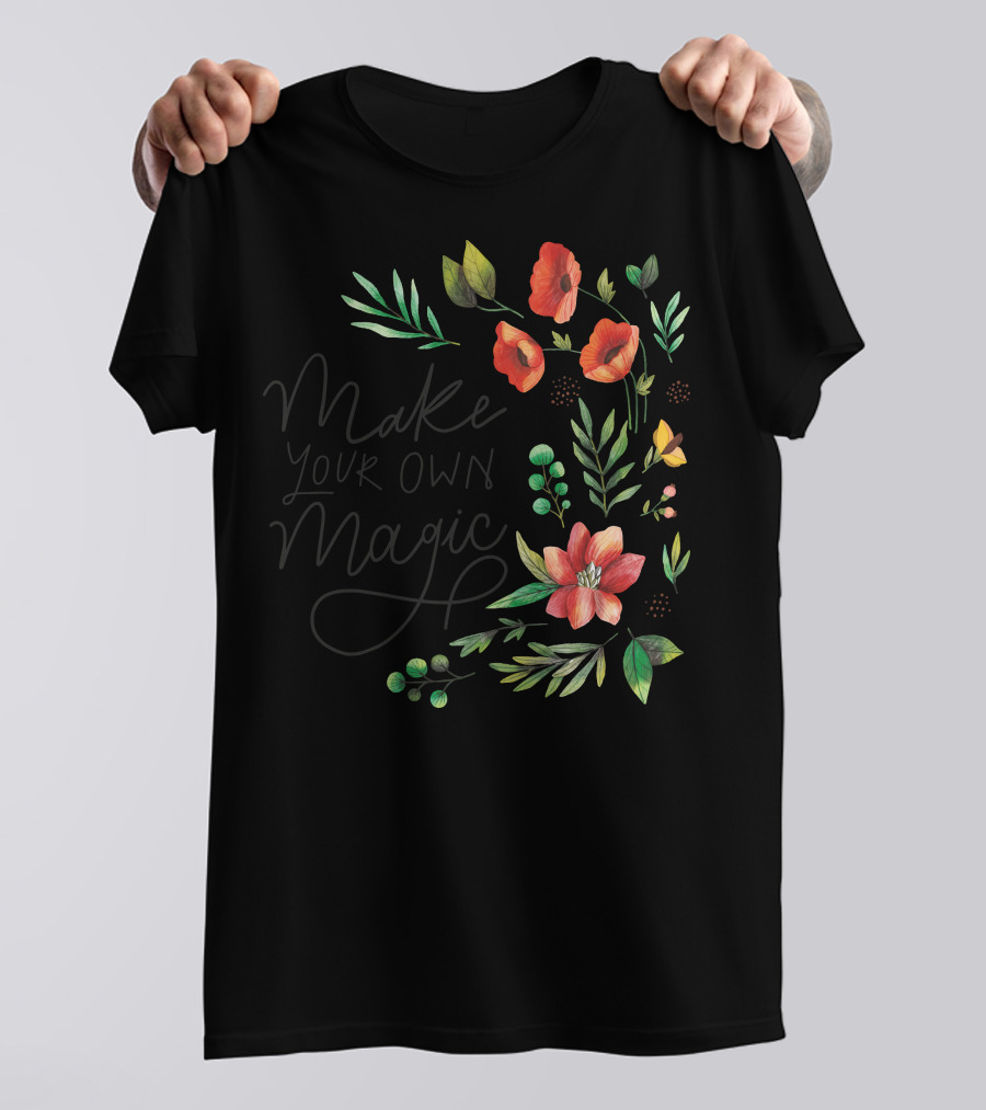 Make Your Own Magic Floral Botanical T-Shirt