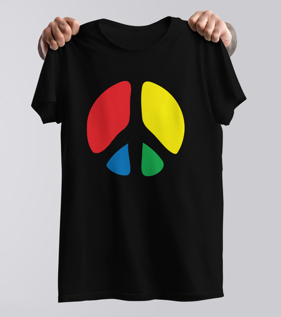 Peace Symbol Colorful Segments T-Shirt