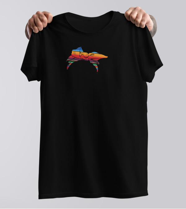 Serape Donkey With Colorful Mexican Blanket Bow T-Shirt