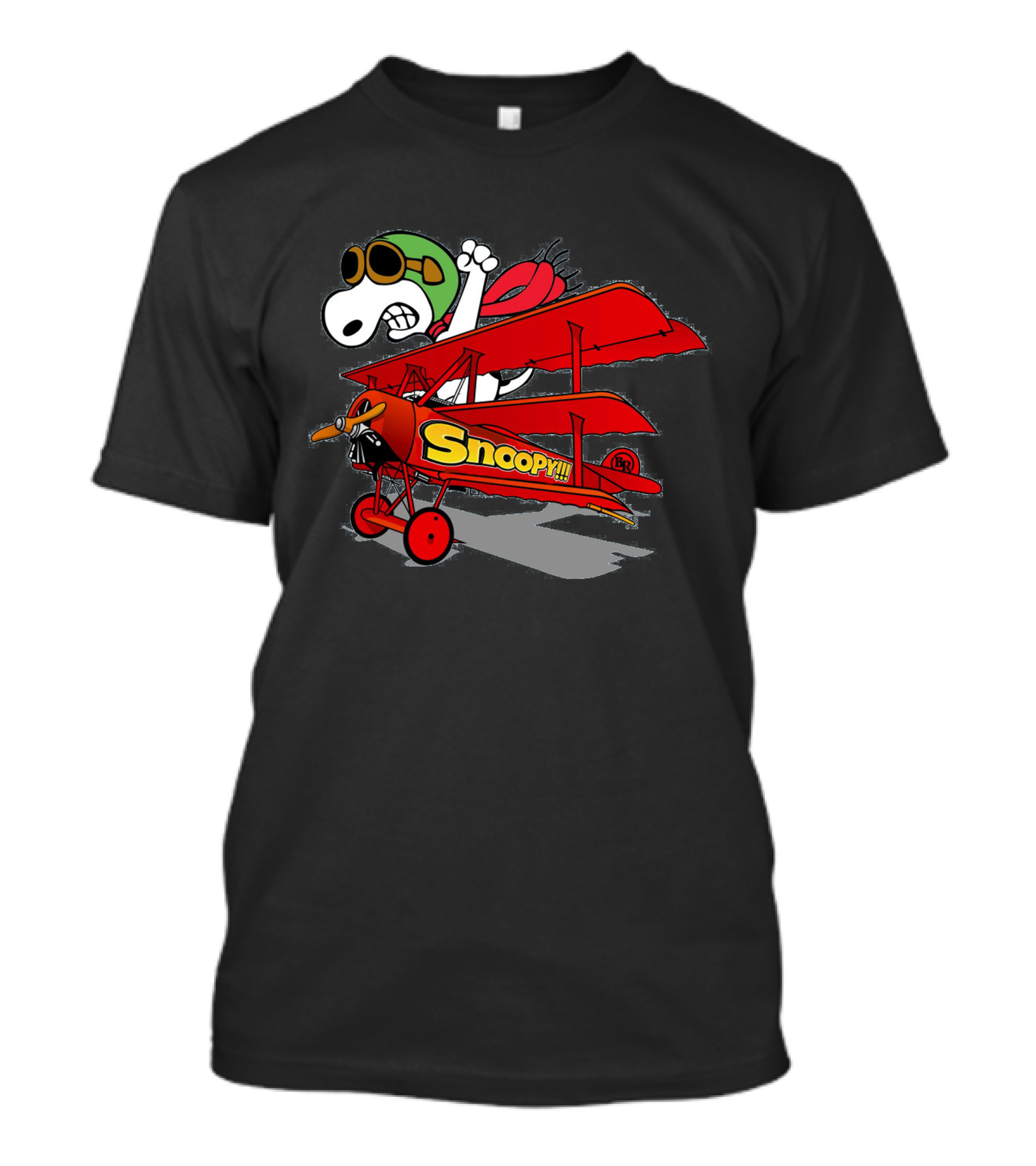 Snoopy Flying Vintage Red Biplane Adventure T-Shirt