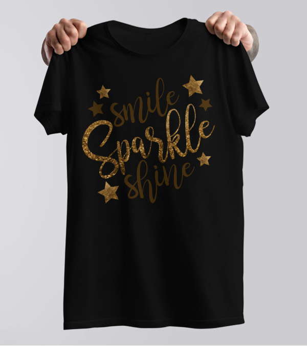 Smile Sparkle Shine Stars T-Shirt