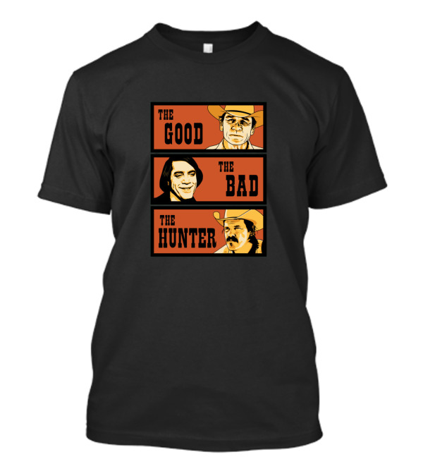 The Good The Bad And The Hunter Trio Of Cowboys And Villain Inspired T-Shirt