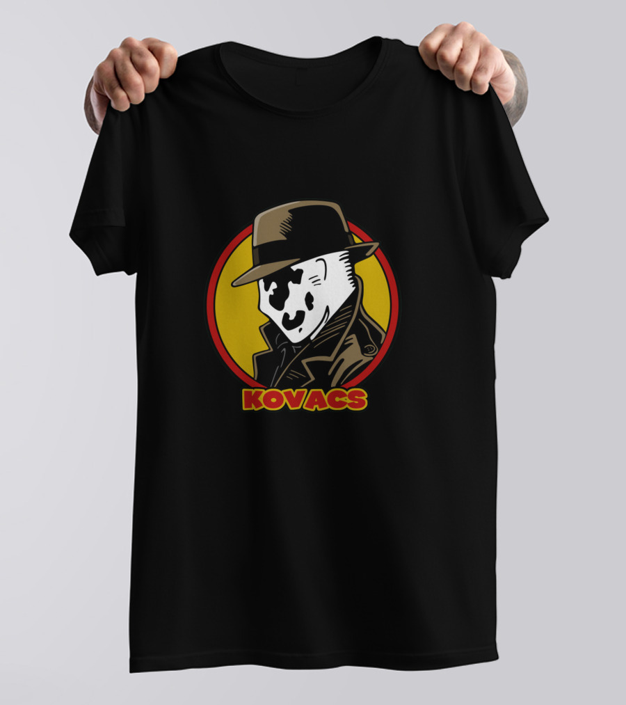 Kovacs Rorschach Watchmen Brown Hat Comic Character T-Shirt