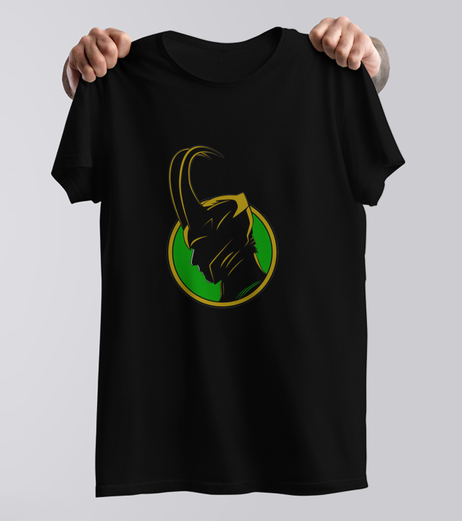 Tracy Loki Silhouette In Green Circle T-Shirt