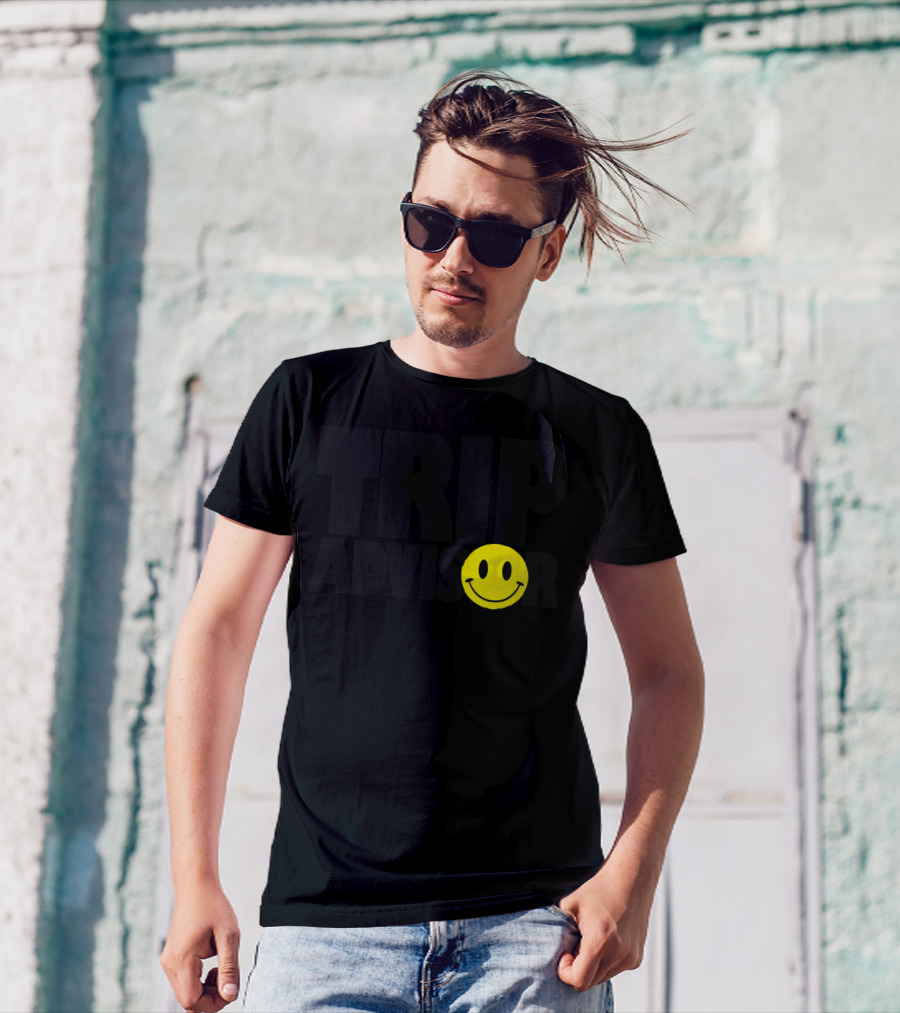 Trip Advisor Yellow Smile T-Shirt