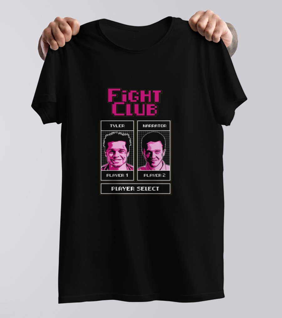 Fight Club Tyler Narrator Player Select Vintage Game T-Shirt