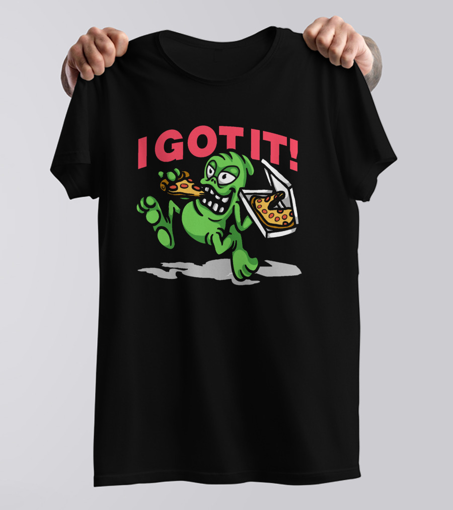 I GOT IT Aliens Pizza Character T-Shirt