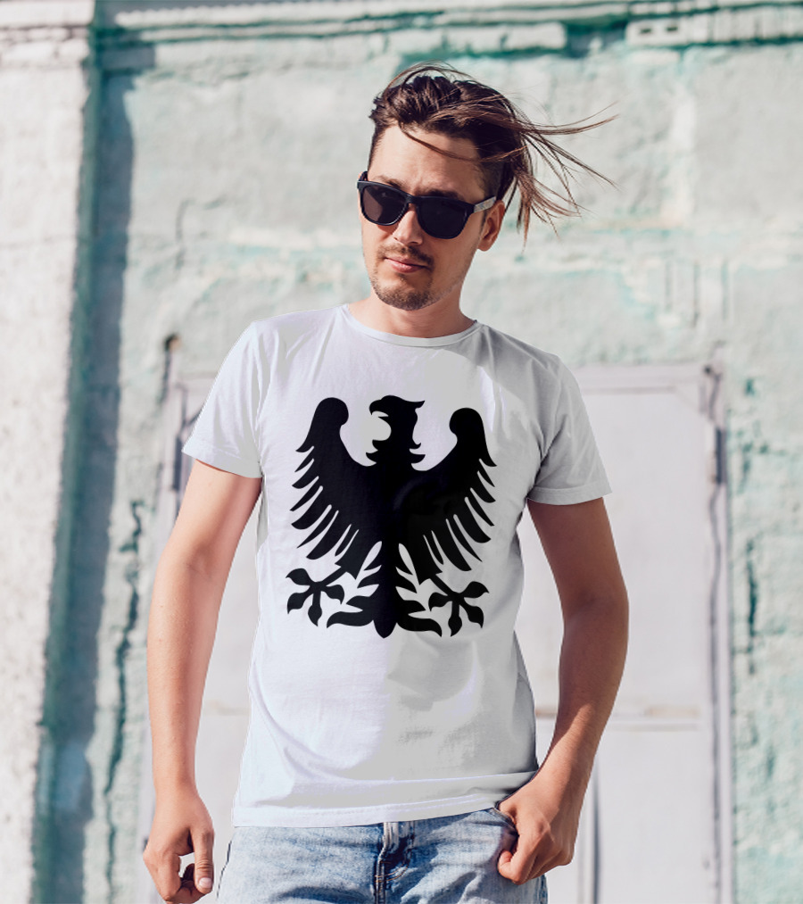 Black Eagles Crest Emblem Shadow T-Shirt