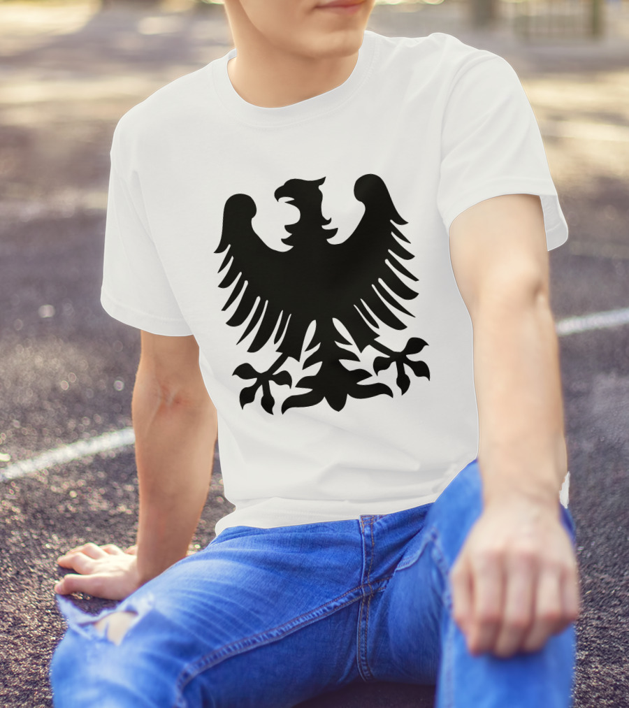 Black Eagles Crest Emblem Shadow T-Shirt