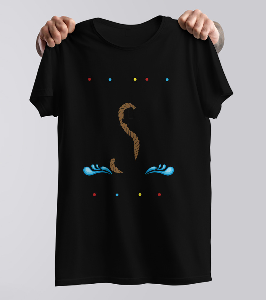 Cruise Squad Anchor Nautical Rope Water Droplets T-Shirt