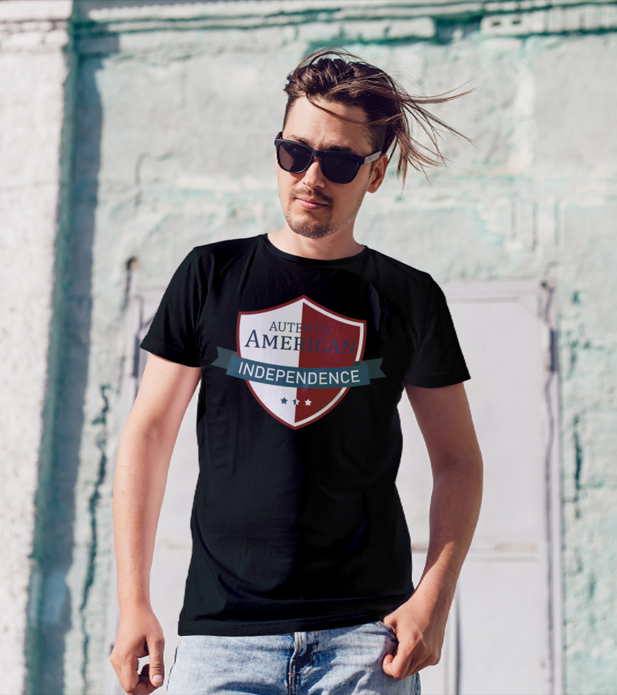 Authentic American Independence Shield T-Shirt