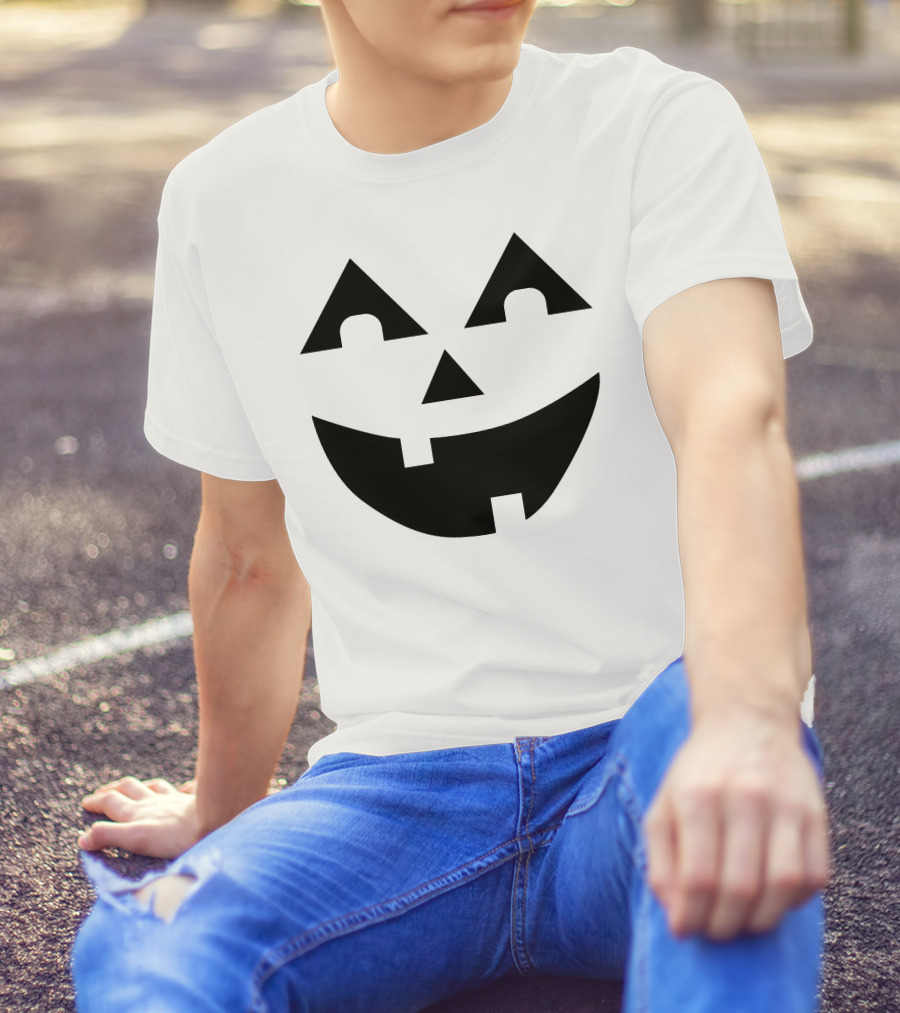 Hehe Jack-o'-Lantern Face Halloween T-Shirt