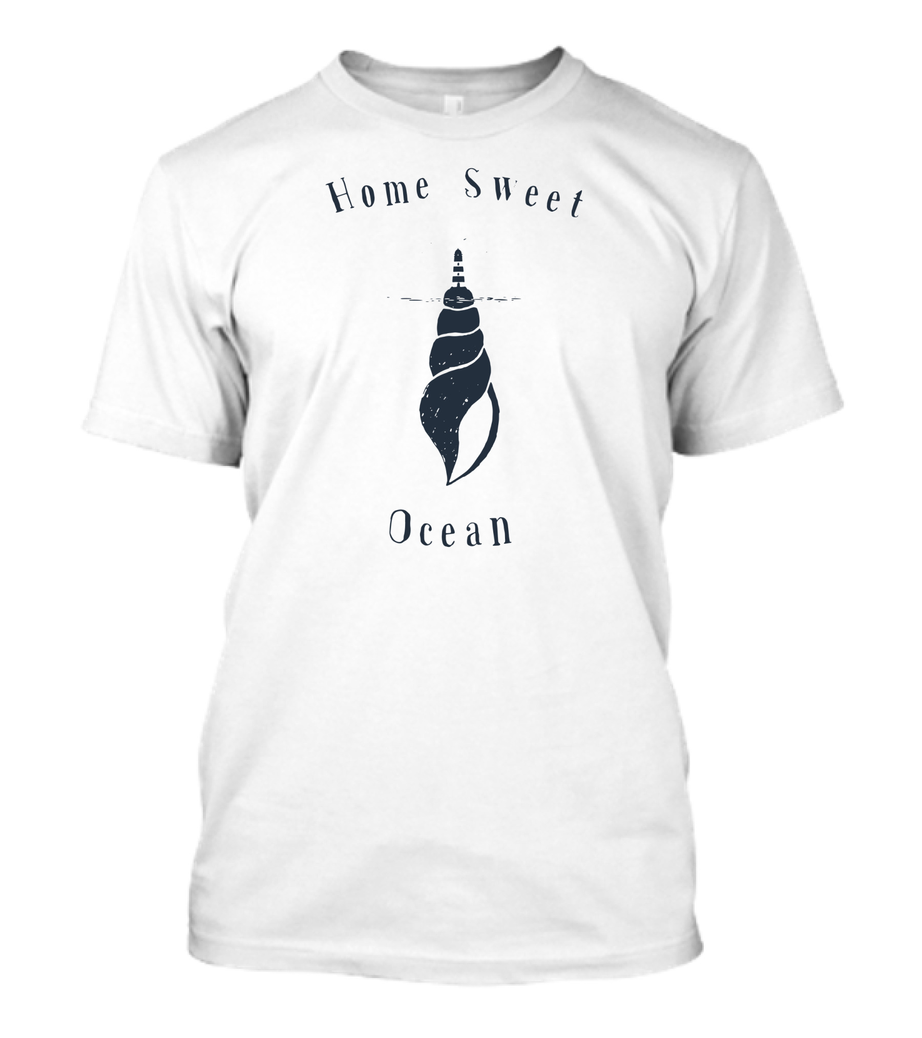 Home Sweet Ocean Lighthouse Sea Snail T-Shirt
