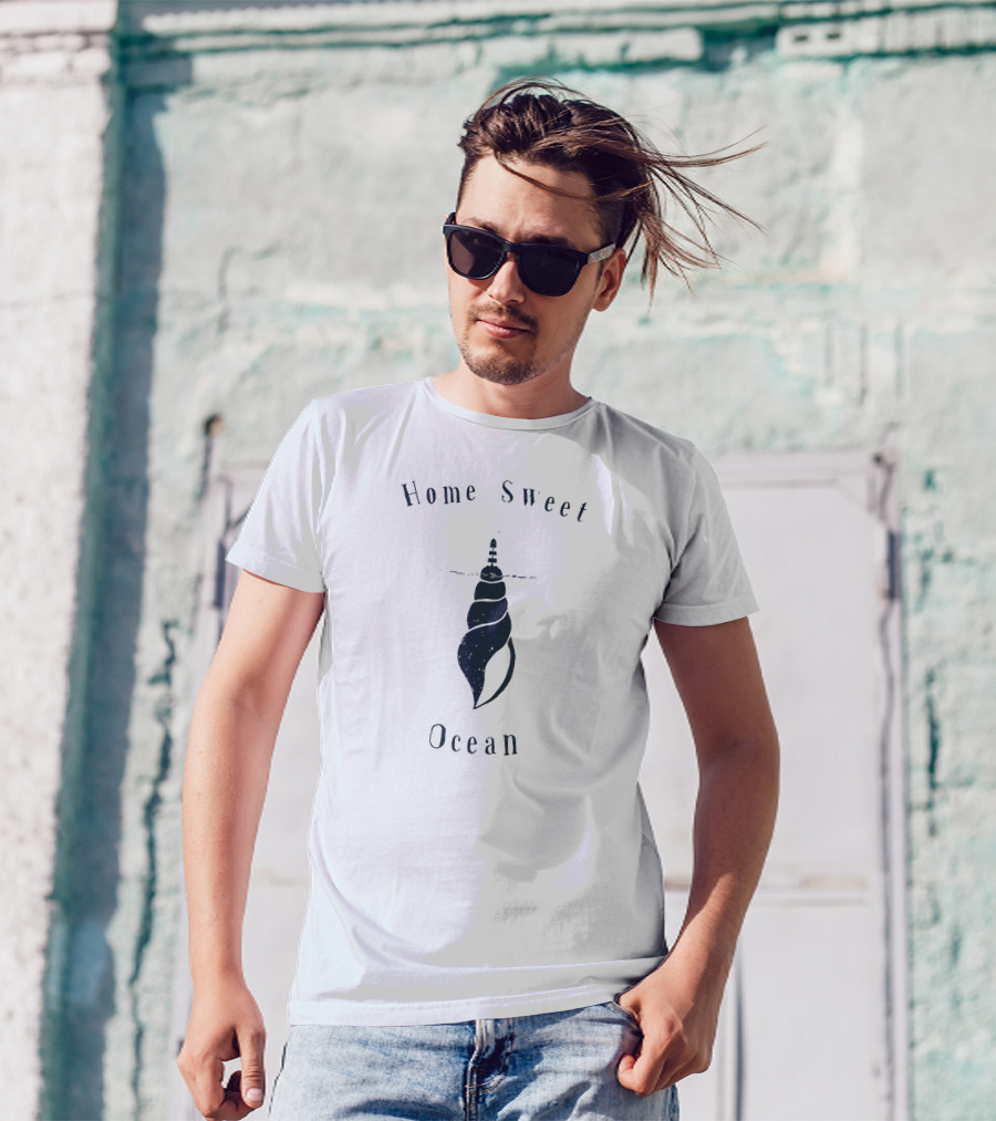 Home Sweet Ocean Lighthouse Sea Snail T-Shirt