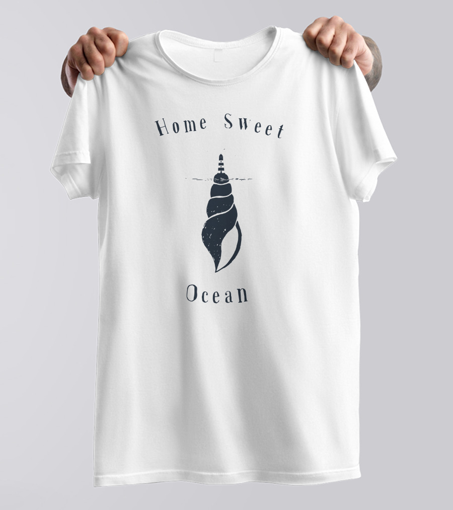 Home Sweet Ocean Lighthouse Sea Snail T-Shirt