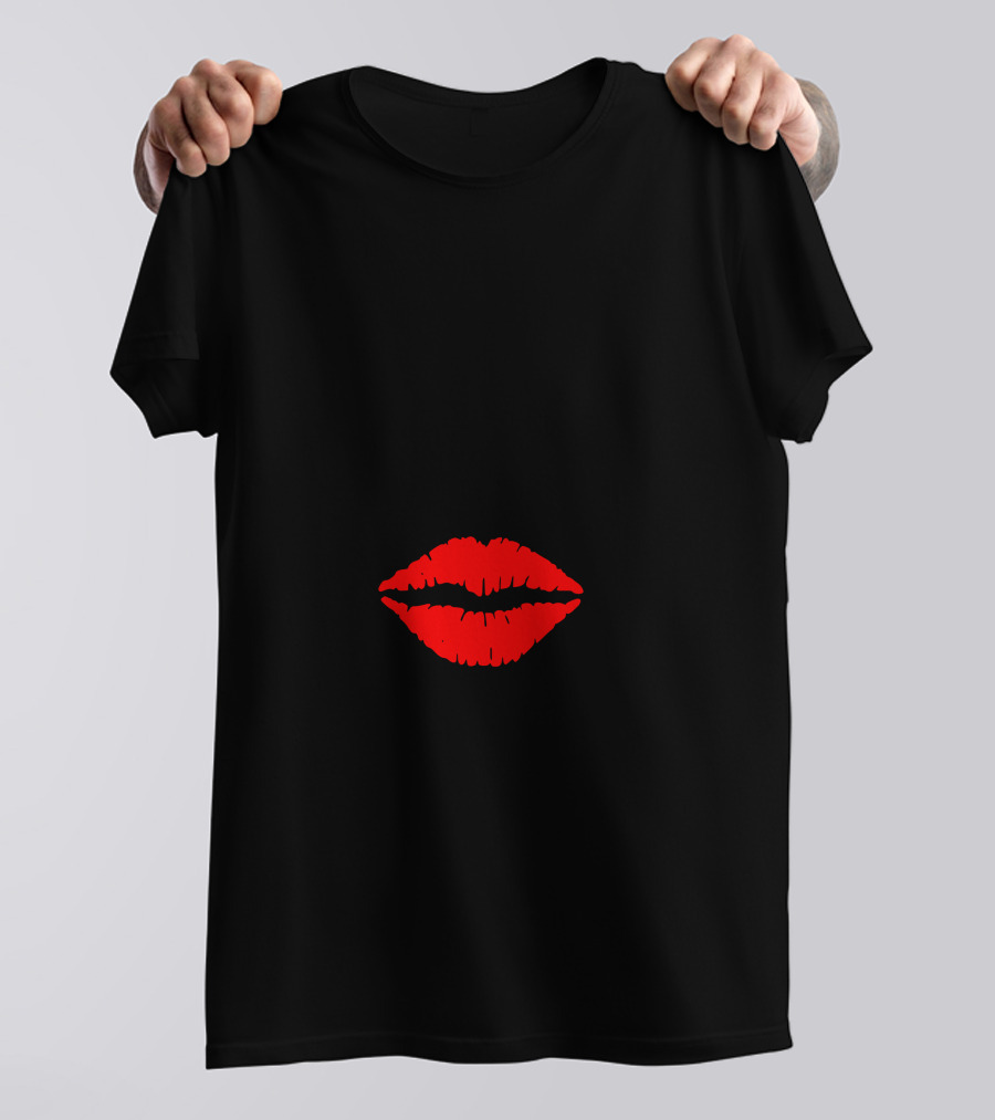 MRS Red Lips And Glasses Valentines Day T-Shirt