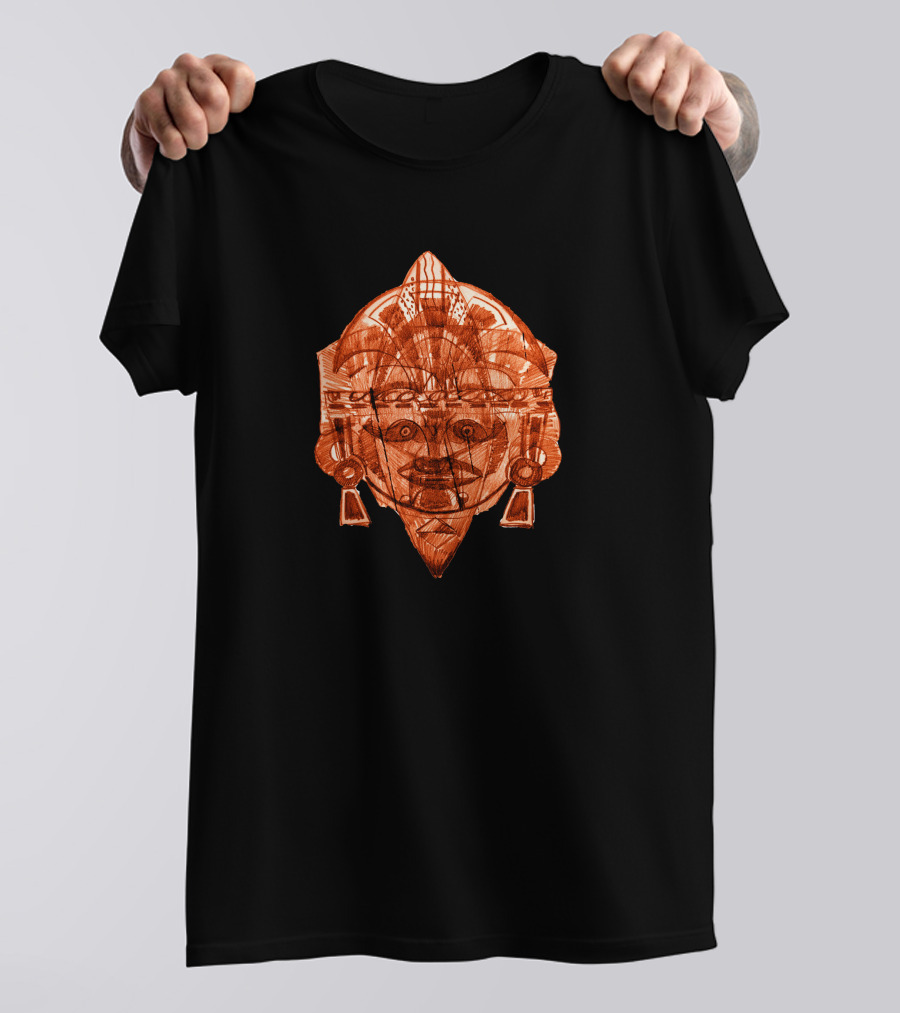 Queen Mask Ancient Tribal Faceplate Artistry T-Shirt