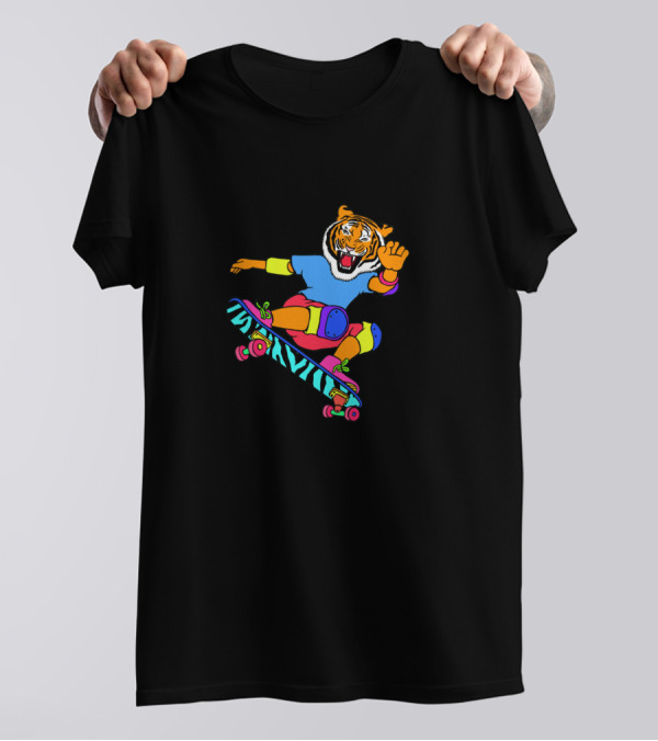 Skateboarding Tiger Athletic Adventure T-Shirt