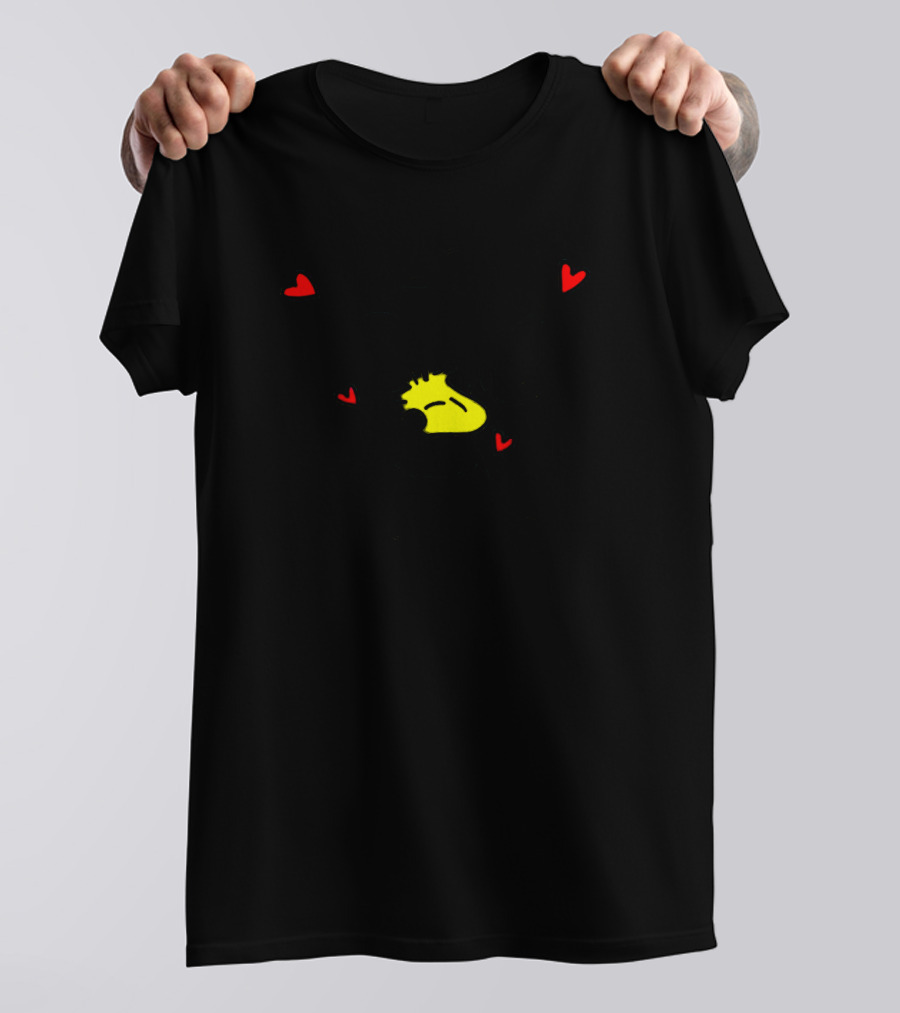 Snoopy Hug Woodstock Valentine Love Hearts T-Shirt