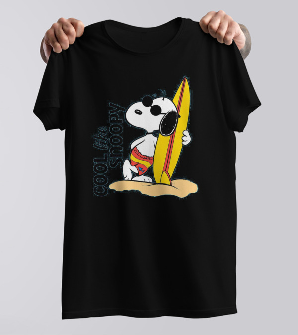 Cool Like Snoopy Surfing Summer Vibes T-Shirt