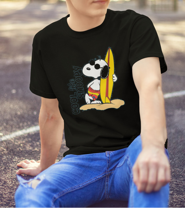 Cool Like Snoopy Surfing Summer Vibes T-Shirt