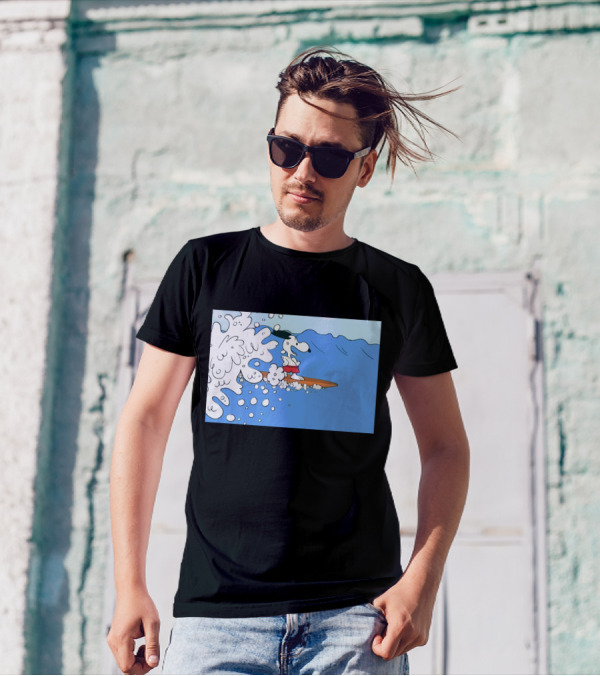 Snoopy Riding The Waves Surfing Adventure T-Shirt
