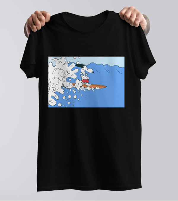 Snoopy Riding The Waves Surfing Adventure T-Shirt