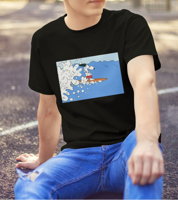 Snoopy Riding The Waves Surfing Adventure T-Shirt