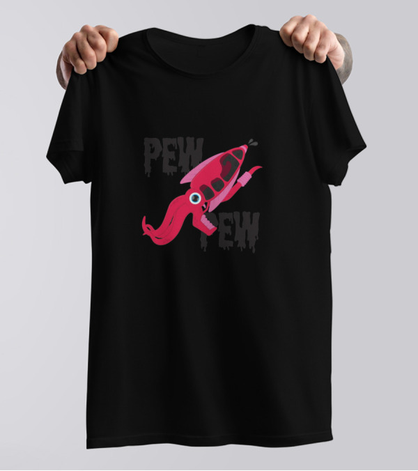 Squid Pistol Pew Pew T-Shirt