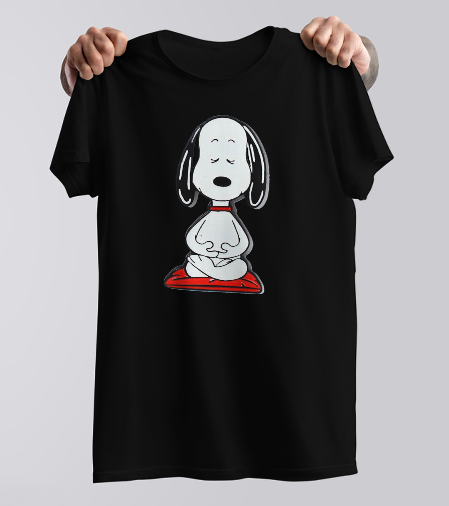 Snoopy Meditating Yoga Pose Peanuts T-Shirt