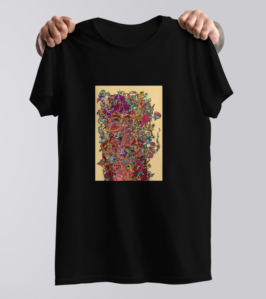 Aundrey Hepburn Colorful Abstract Face T-Shirt
