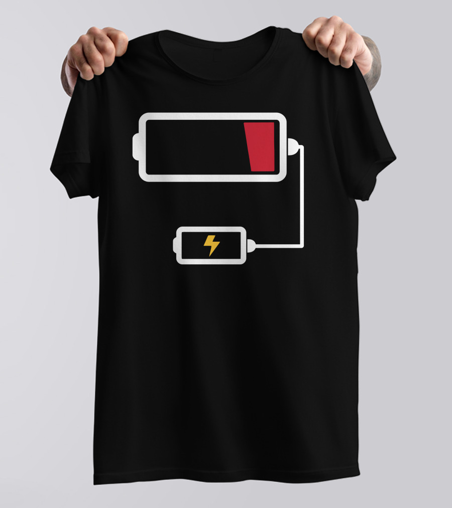 Battery Low Mother Recharging Child Connection T-Shirt